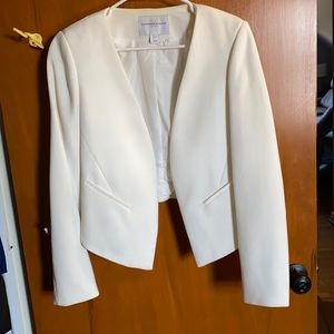 High low tailored blazer